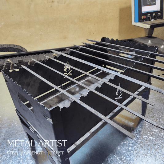 Foldable QQB Grill + 6 Skewers Free