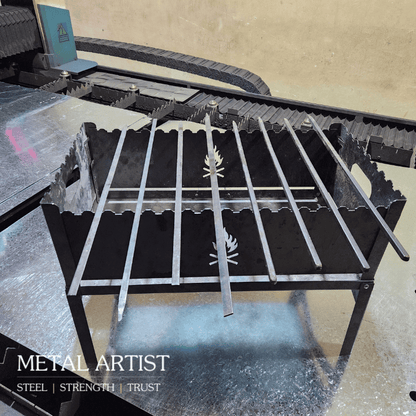 Foldable QQB Grill + 6 Skewers Free