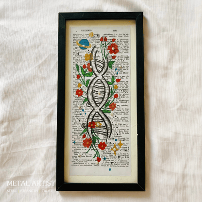 Handmade Body Talk Medical Art Pack of 6 Framed