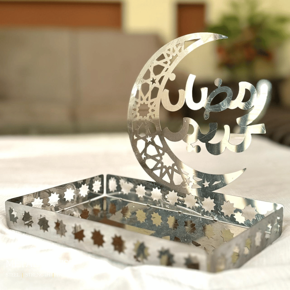 Stainless Steel Ramadan Dates Tray ( MEDIUM )