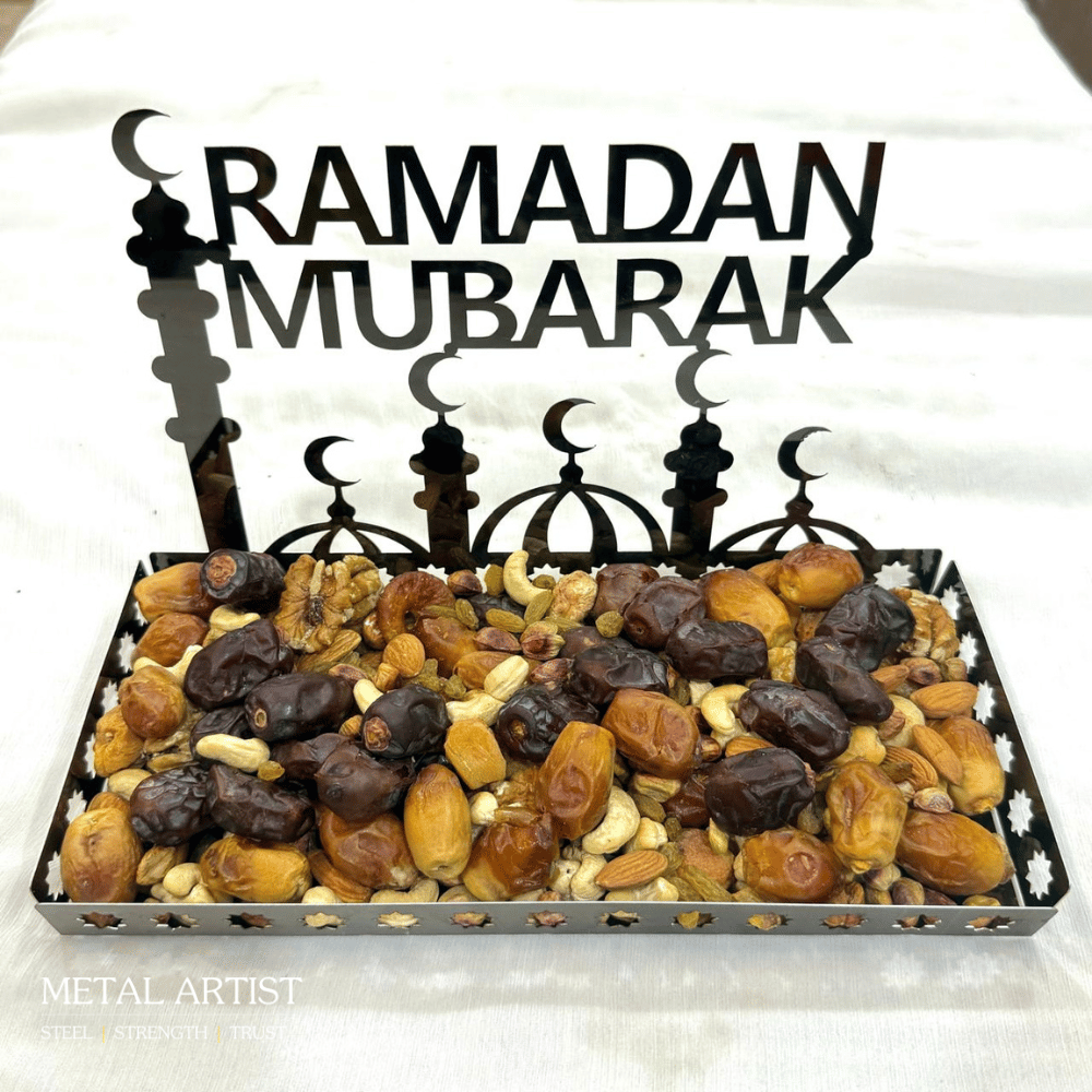 Stainless Steel Ramadan Dates Tray ( LARGE )