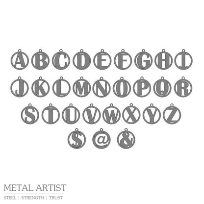Stainless Steel Customized Alphabets Keychain